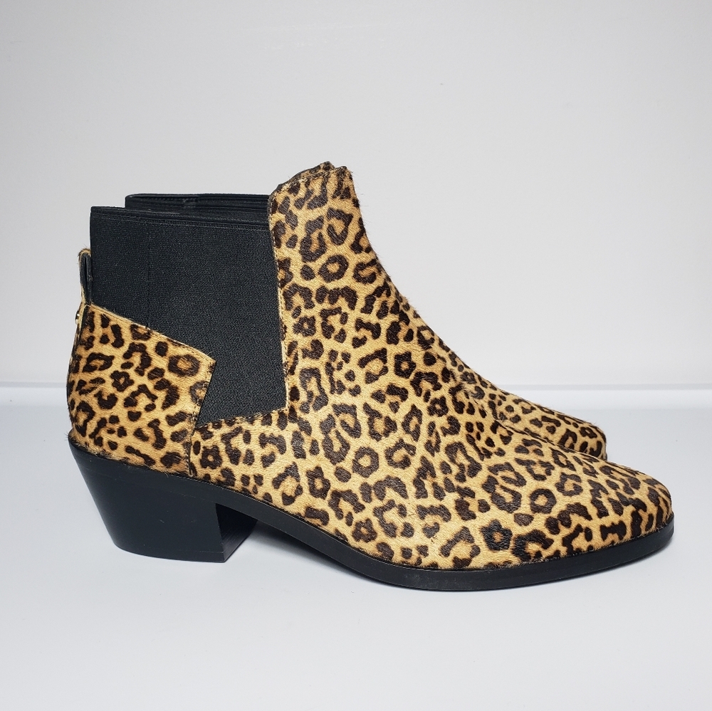 COLE HAAN Grand Series Gia Leopard Ankle Boots
